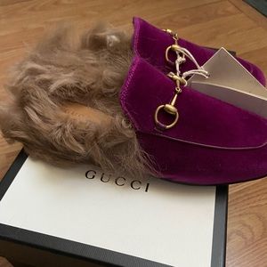 ‼️SOLD‼️Gucci Princetown Velvet Slipper